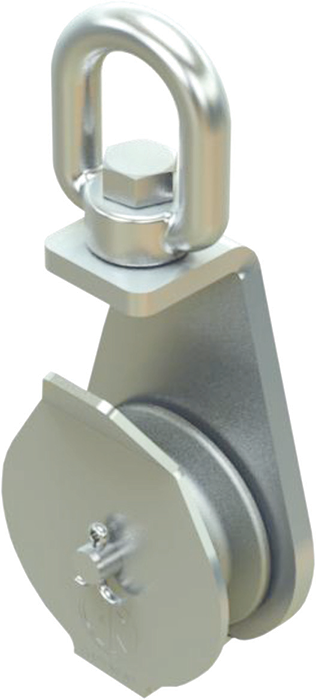 Stainless Steel Open Side Pulley Blocks – with Swivel Oval Eye