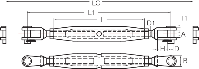 Rigging Screws – Jaw & Jaw