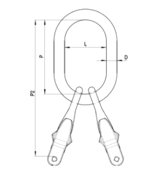 Grade 100 Master Link with Shortener - DG2 for Double Leg