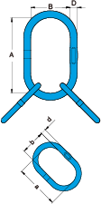 Grade 100 Enlarged Master Link Assemblies – Large Dropper