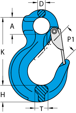 Grade 100 Eye Sling Hook