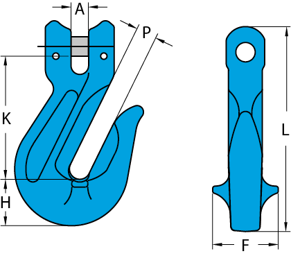 Grade 100 Clevis Grab Type Shortening Hook