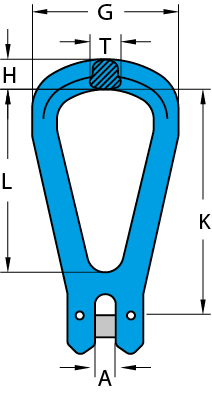 Grade 100 Clevis Pear Link