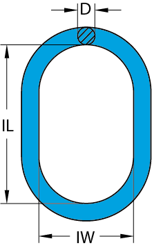 Grade 100 Oblong Master Link