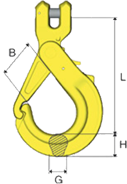 Grade 100 Grip Latch Self Locking Hook – GBK
