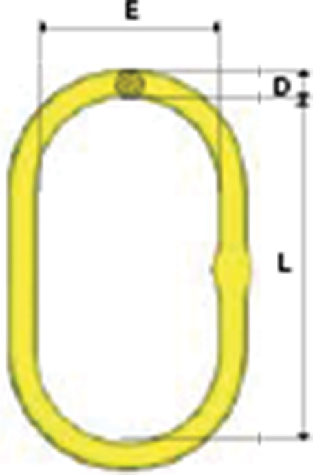 Grade 100 Oblong Master Link – Large Series MFX