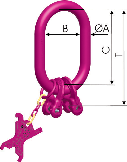 Grade 120 Master Link to suit 2 Leg Slings - IAK-RG-2