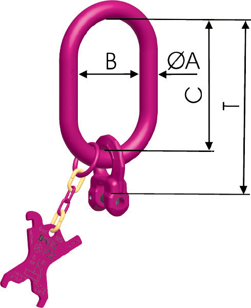 Grade 120 Master Link to suit 1 Leg Slings - IAK-RG-1