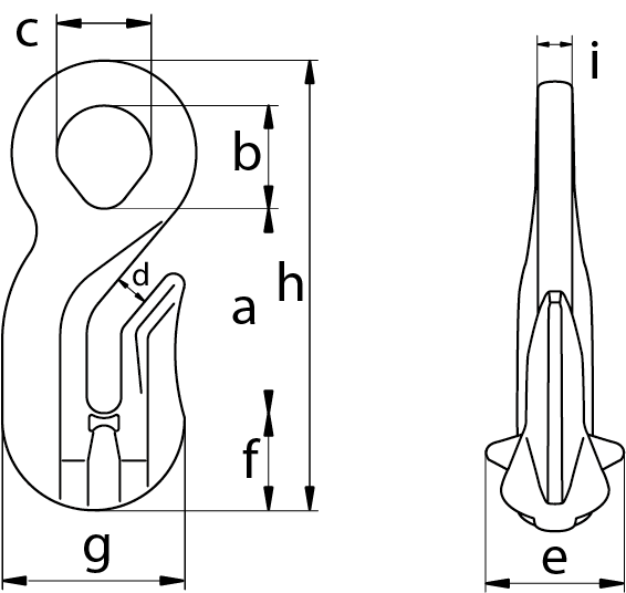 Stainless Steel Eye Grab Hooks