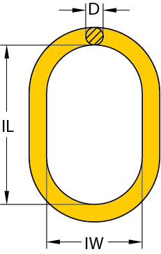 Grade 80 Oblong Master Link