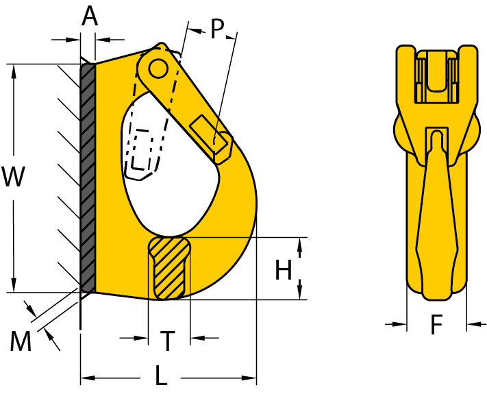 Grade 80 Weld-on Hook