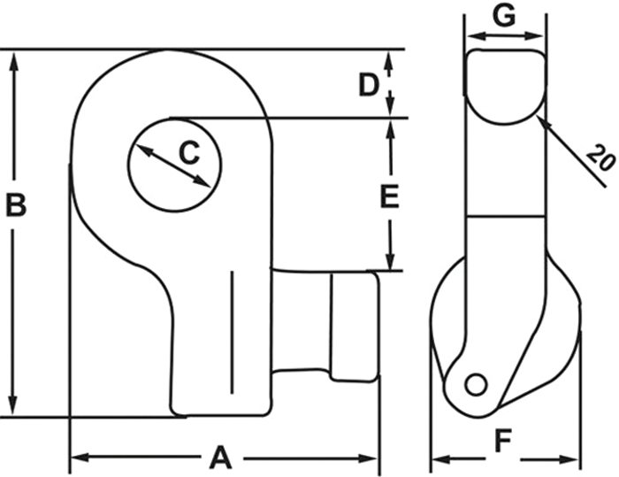 Camlok CLB Side Lifting Container Lugs