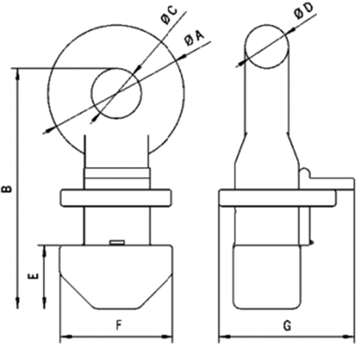 Camlok CLT Top Lifting Container Lugs