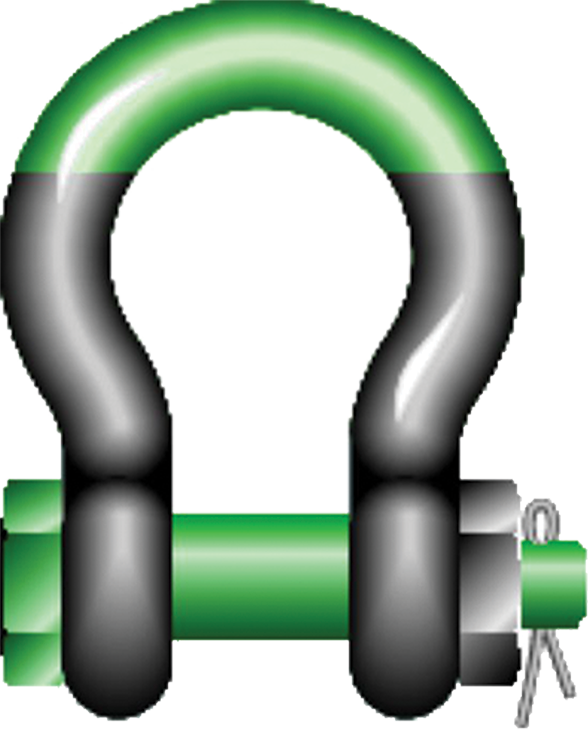 Green Pin® High WLL Bow “Super” Shackles – Safety Bolt