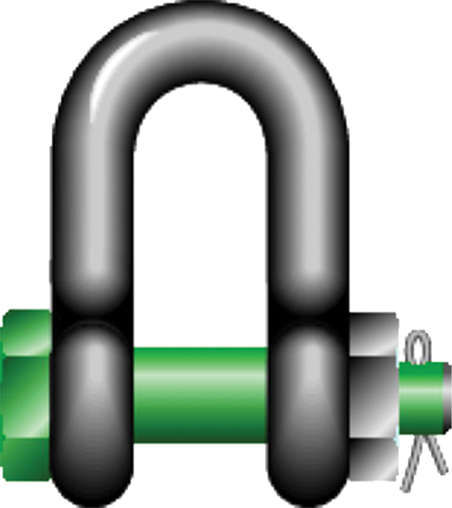 Green Pin® Standard Dee Shackles – Safety Bolt