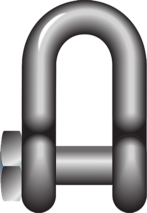 Self Colour Dee Trawl Shackles – Square Head Screw Pin