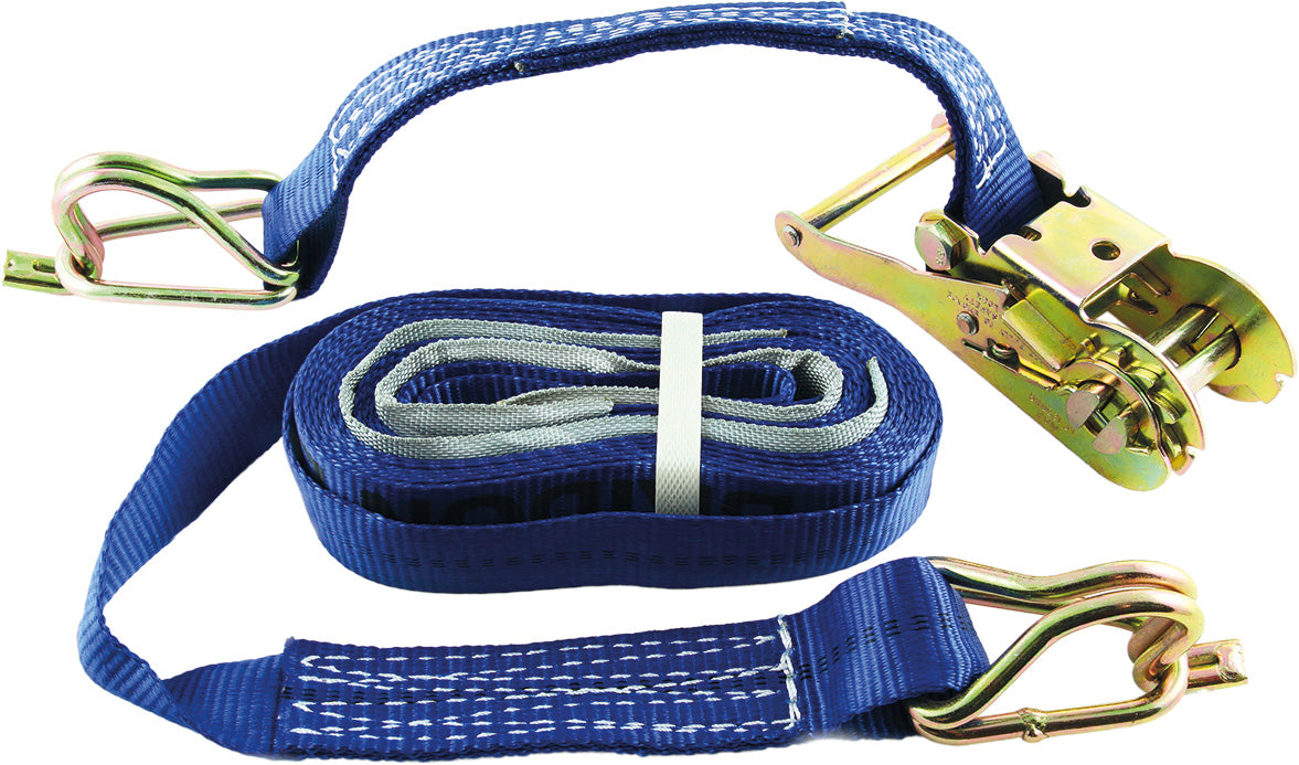 750kg L/C Ratchet Tiedown - Hook & Keeper Ends