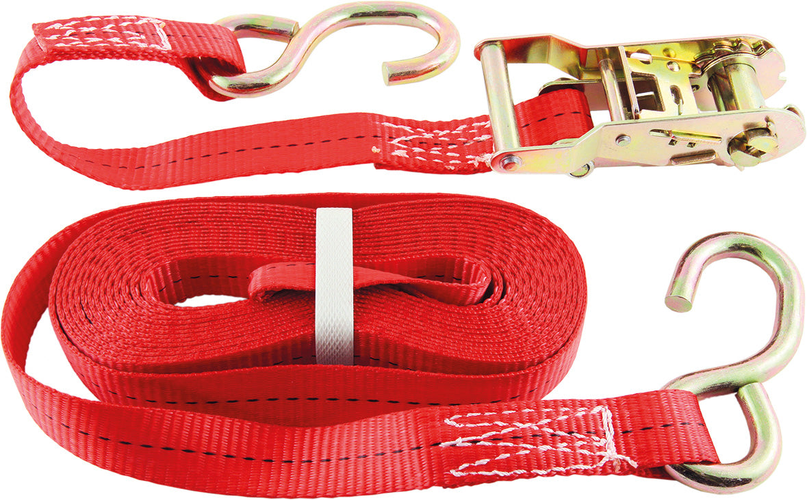 750kg L/C Ratchet Tiedown - S Hook Ends