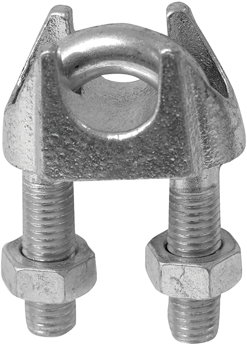 Electro-Galvanised Commercial Wire rope grips