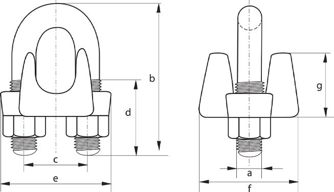 Hot Dip Galvanised Forged Grips* to EN13411-5 Type B